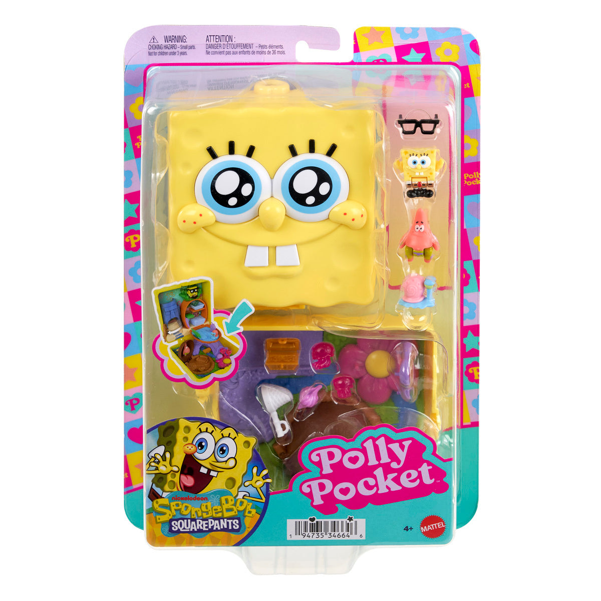 Polly Pocket x SpongeBob SquarePants Playset