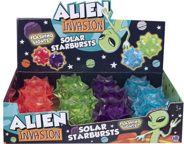 FLASHING SOLAR STARBURSTS ASSORTED sensory fidget