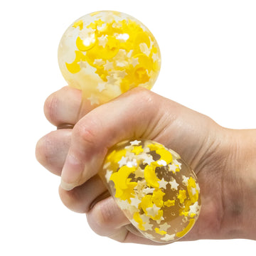 Scrunchems Moons and Stars Glow in the Dark Squish Ball Sensory Fidget
