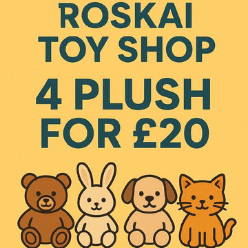 Roskai Toys Lives only! You choose 4 plushies/teddies for £20!
