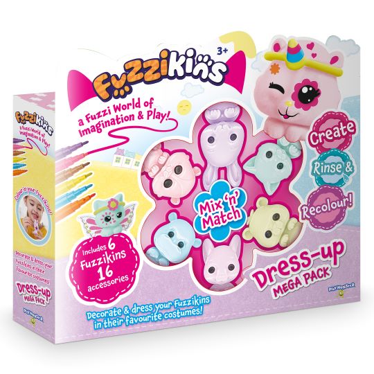 Fuzzikins Dress Up Mega Pack including 6 Fuzzikins Characters