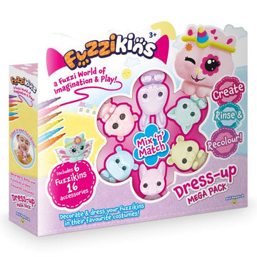 Fuzzikins Dress Up Mega Pack including 6 Fuzzikins Characters