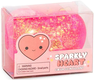 SPARKLY SQUISHY sugar texture HEART ASSORTED Sensory fidget