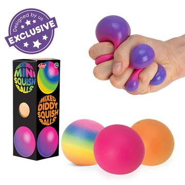 Scrunchems Mixed Diddy Squish Balls 3 pack Sensory Fidgets