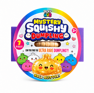 RMS Playhub Mystery Squishy Dumpling Gold Glitter Edition sensory fidget