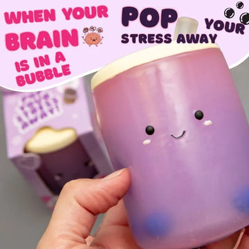 Boba Tea Vanilla Scented Stress Toy Water Filled Sensory Fidget