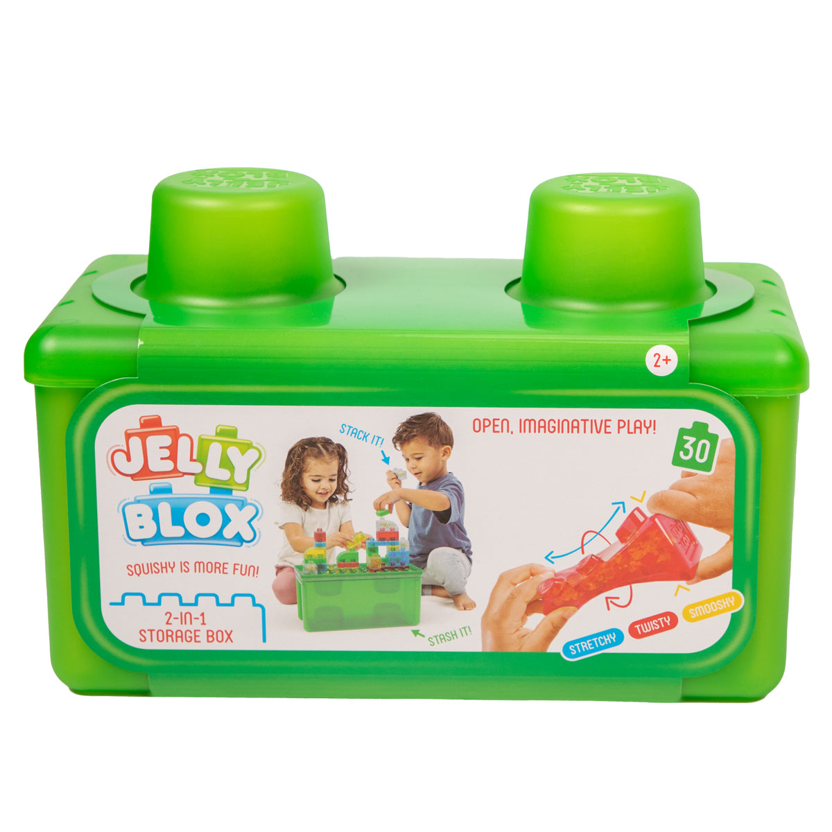 Jelly Blox 2-in-1 Building Blocks Storage Box