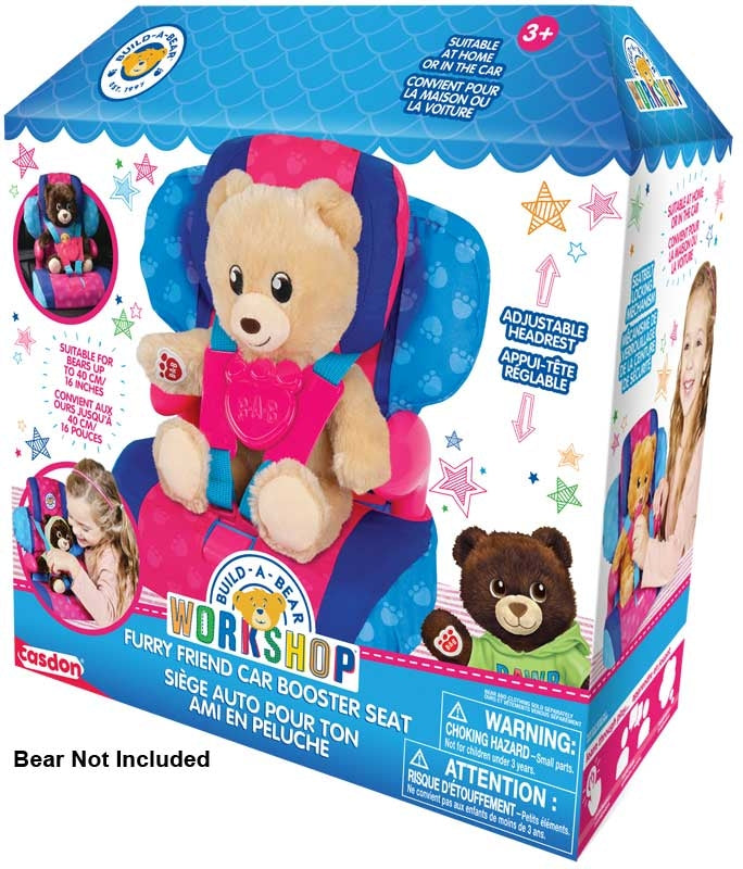Casdon Build-A-Bear Workshop Furry Friend Toy Car Booster Seat |