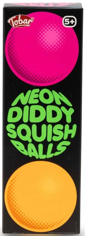 SCRUNCHEMS NEON DIDDY SQUISH BALLS - 3PK Sensory Fidget