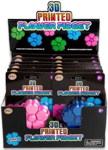 3D PRINTED FLOWER FIDGET ASSORTED Sensory Fidget