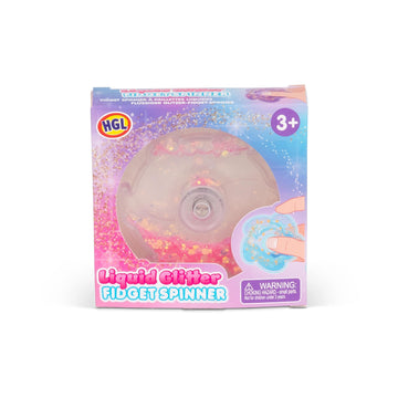 HGL Liquid Glitter Fidget Spinner 3 assorted colours (one supplied)