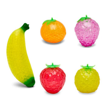 Toy Mania 5 Pack The Sensory Toy Box Fruit Squishies fruit basket