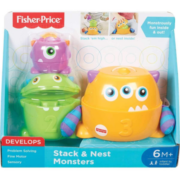 Fisher Price Stack and Nest Monsters suitable for 6m plus