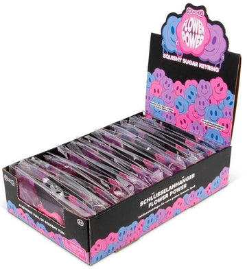 SCRUNCHEMS FLOWER POWER SUGAR KEYCHAIN ASSORTED