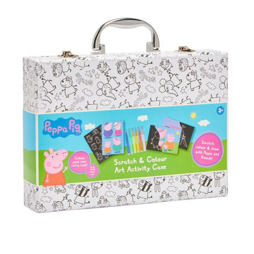 Peppa Pig Scratch Art and Canvas Activity Case