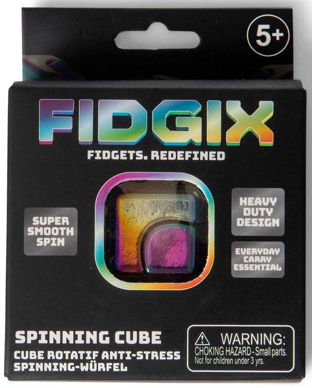FIDGIX SPINNING CUBE Sensory Fidget toy