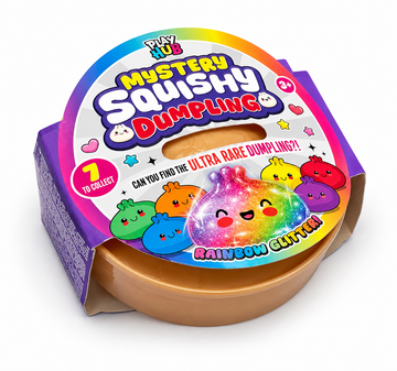 RMS Playhub Mystery Squishy Dumpling Rainbow Glitter Edition sensory fidget
