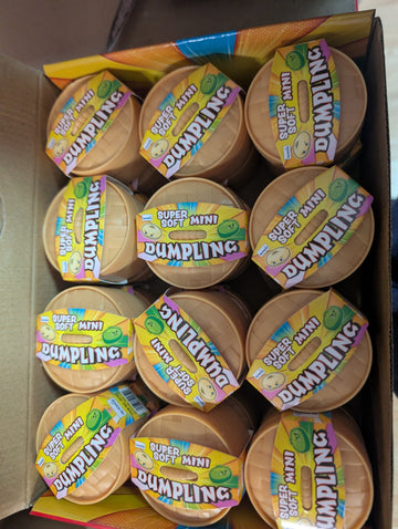 Super soft mini dumpling 5.5cm Squishy Bao Bun In Dumpling Case sensoey fidget (single unit)