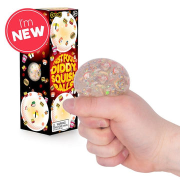 Scrunchems Fast Food Diddy Squish Balls 3 Pack Sensory Fidgets