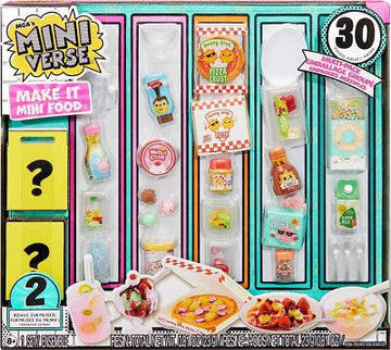 MGA's Miniverse Make It Mini Food Multipack - DIY Food Playset with UV Light, Replica Food Ingredients, and Resin Play - Not Edible - Suitable for Kids Ages 8+