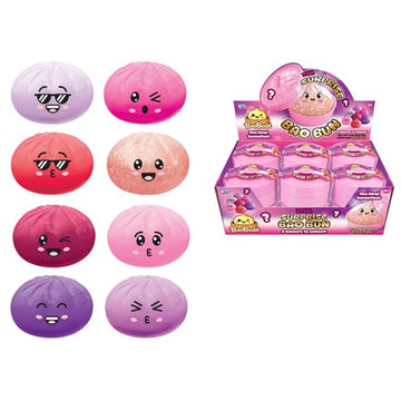DIVA SQUISHY BAO BUNS IN DUMPLING CASE 8.5CM sensory fidget