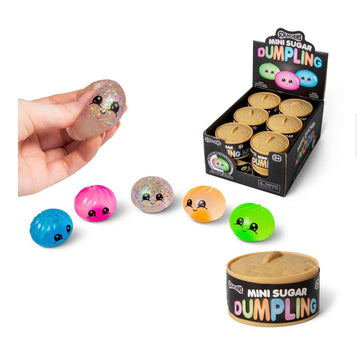 Scrunchems Suger Mini Dumpling Baos – Mystery Squishy Toy Steamer Basket (One single dumpling Provided) AIR FREIGHT