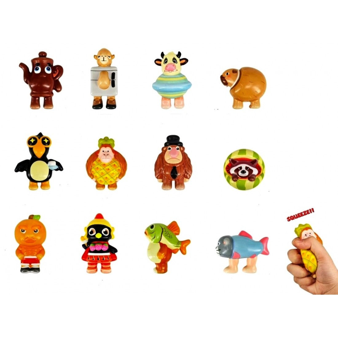 ONE x SINGLE Italian Brainrot 10cm Squishies - Series 1 or 2 (assortment of 12 - ONE random ONE supplied)