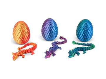3D Printed Sensory Dragon Egg: 3 designs (one supplied)