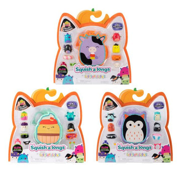 Squishalongs - Halloween Clip-a-longs 4 Pack Asst