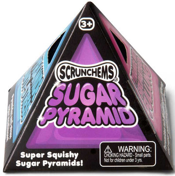 SCRUNCHEMS SUGAR PYRAMID ASSORTED Sensory fidget