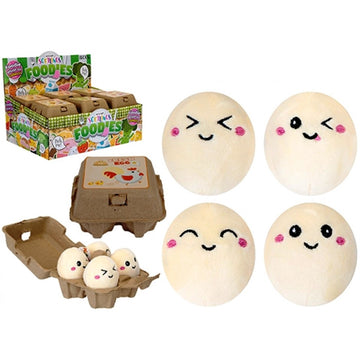Egg Box Plush adorable plush 4 eggs in a box