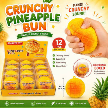 Crunchy ASMR Pineapple Bun Sensory Fidget