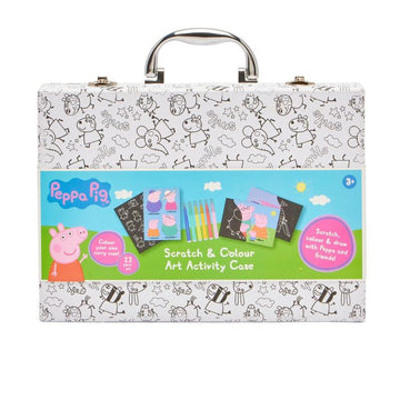 Peppa Pig Scratch Art and Canvas Activity Case