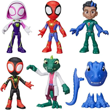 Spidey and His Amazing Friends Character Figures Dino-Webs Dino Heroes & Lizard Set