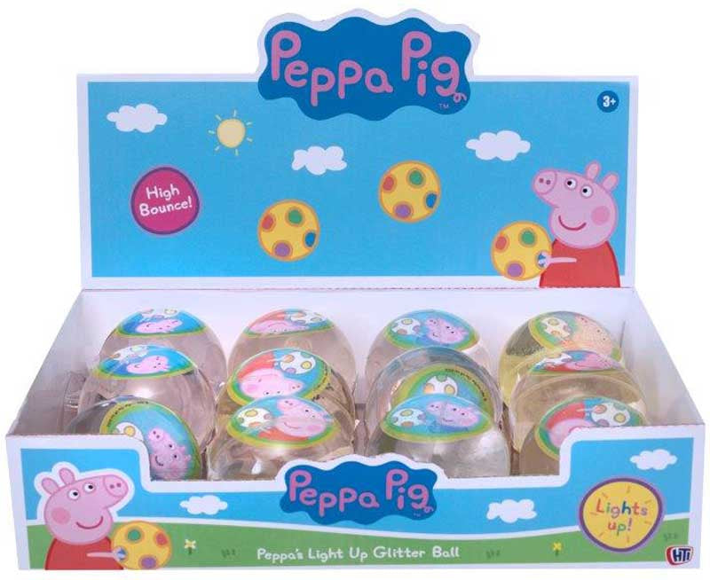 PEPPA PIG LIGHT UP GLITTER BALL (one supplied)