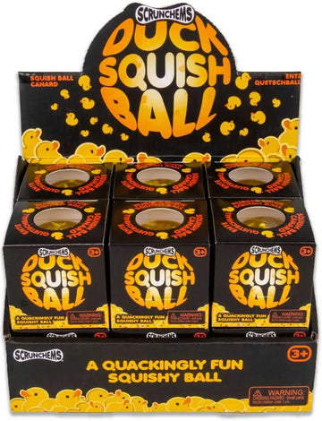 SCRUNCHEMS DUCK SQUISH BALL sensory fidget (one supplied)
