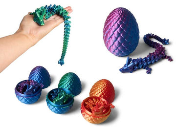 Giant 3D Printed Sensory Dragon Egg: 3 designs (one supplied)