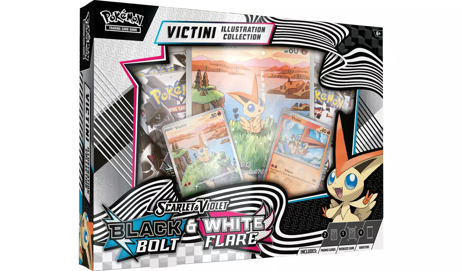 Pokémon TCG: Scarlet & Violet Black Bolt and White Flare Victini Illustration Collection
