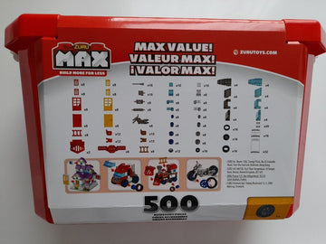 Zuru MAX Build More: Building Bricks Value Set (500 Bricks)